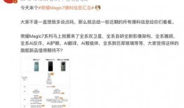 荣耀官网最新爆料信息,揭秘全新旗舰手机核心配置与亮点